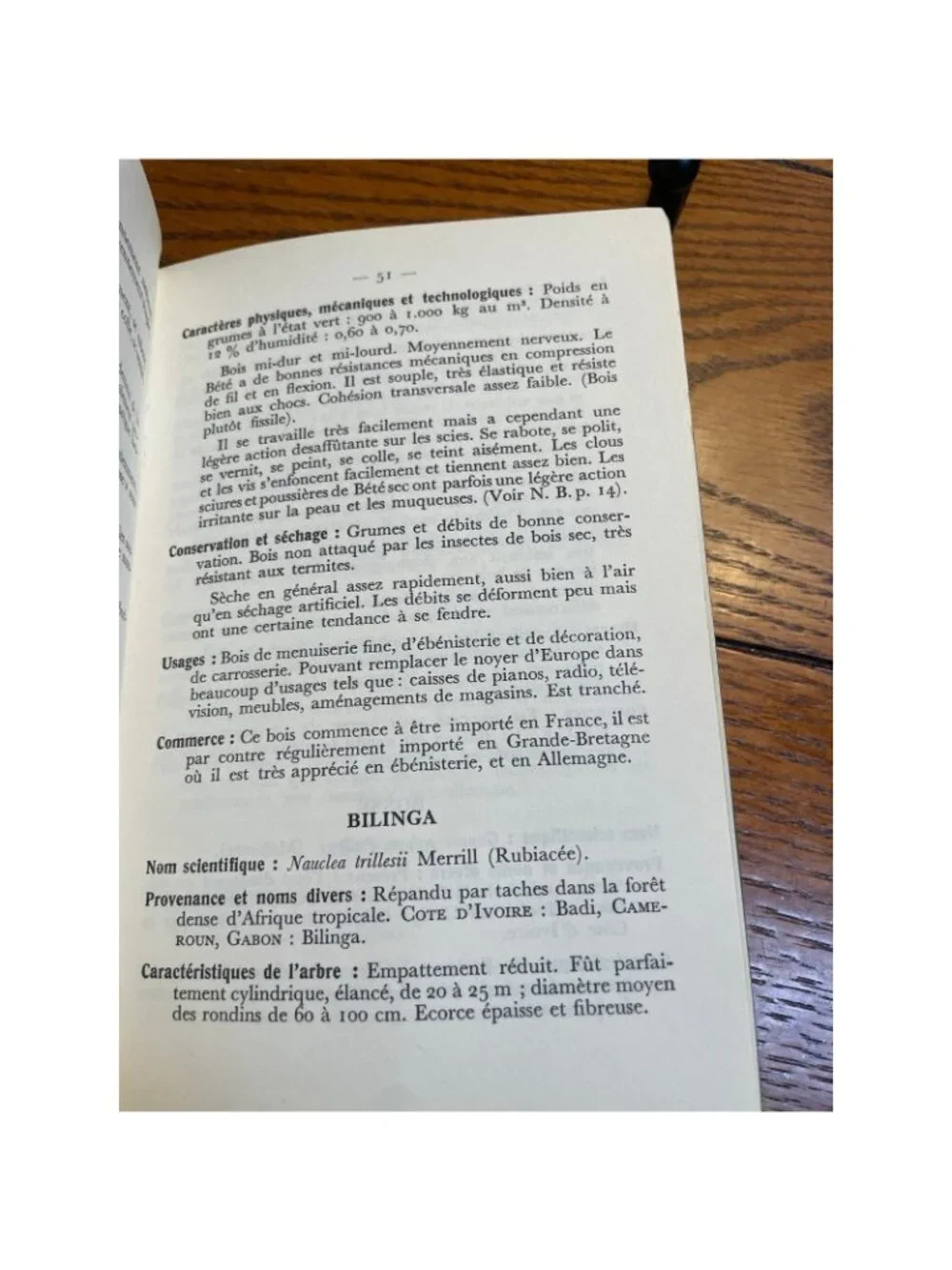 Bois Tropicaux 1960 French Tropical Wood Forestry Reference Book 2nd Edition